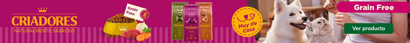 Alimentación grain free para perro